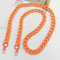 Anevous Acryl Taschenkette 120cm, Tasche Griffe Kette, Schulterriemen Kettenriemen, Flach Kette Riemen, Ersatz Trageriemen für Damen DIY Taschen Handtaschen Umhängetasche,Orange