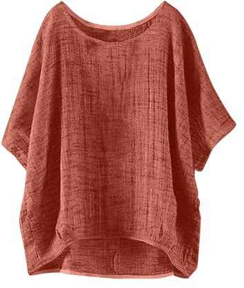 Ofertas de Hoy Camisetas De Senderismo Mujer Blusas Oversize Verano Algodon Suéter Manga Corta Cuello Barco Camisa Amarilla Deporte Talla Grande Elegante Pico Camiseta Dibujos con Hombreras