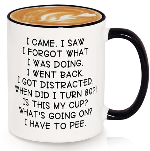 SteadStyle Funny 80th Birthday Gifts for Women Men Mug 325ml/11oz | Happy 80th Birthday Decorations Gift Idea for Her Him Mum Dad Grandpa Grandma, 1946 Birthday Gifts for 80 Year Old Coffee Cup