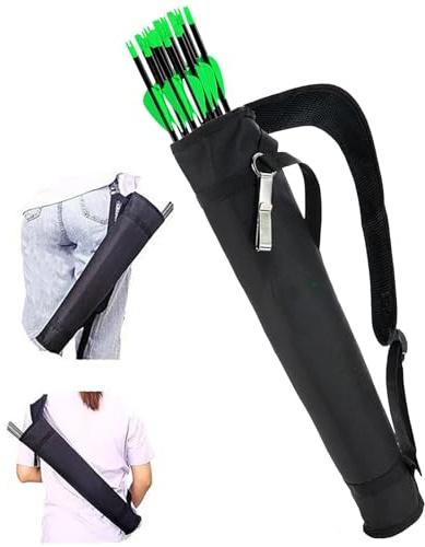 BOFYTR Quiver, Archery Quiver, Adjustable Shoulder Strap, Black