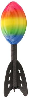 PU Soft Whistle Throw Rocket Foam Football with Optimizing Tail