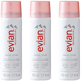 Evian Mineral Water Spray - travel Trio