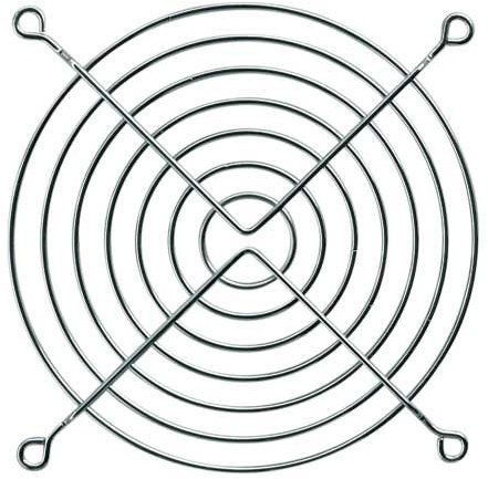 Lüftergitter Metall verchromt 60mm - Fan-Grill