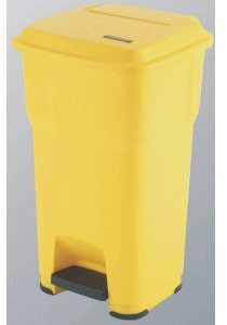 Vileda Abfallbehälter HERA mit Pedal 60l gelb
