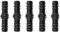 garden automatic irrigation repair straight barbed connectors for use with standard 13/16mm ldpe water supply pipe (pack of 5)