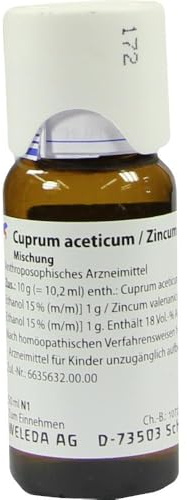 CUPRUM ACETICUM/Zincum valerianicum Mischung 50 ml