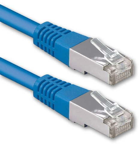 1aTTack.de® 2m - azul - 1 Pieza - CAT6 CAT 6 Ethernet LAN cable de red 1000 Mbit/s CAT6 Doble blindado PIMF 250MHz libre de halógenos compatible con CAT5e CAT6a CAT7 CAT8