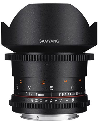 Samyang SYDS14M-S VDSLR II A Mount 14mm T3.1 Weitwinkelobjektiv für Sony Alpha Kameras