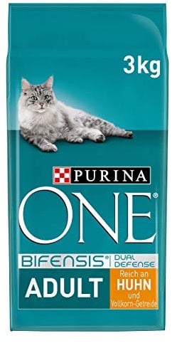 PURINA ONE Alimento seco para Gatos BIFENSIS para Adultos: Rico en Pollo, fortalece Las defensas Naturales, para Huesos, Piel, Dientes y tracto urinario sanos, a Partir de 1 año