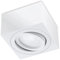 lambado® Flache LED Aufbauleuchte/Deckenstrahler Set inkl. 230V 5W Spots dimmbar - dezente Aufbaustrahler/Deckenspots (eckig, weiss, schwenkbar)