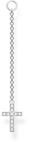 Thomas Sabo Damen Ohrring Anhänger Kreuz silber, 925 Sterlingsilber
