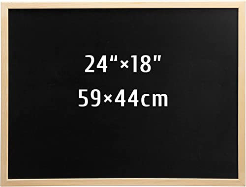 DOEWORKS Kreidetafel A2 60 x 45cm, Wandtafel für Zuhause Schule Küche Büro, Kreidetafel mit Holzrahmen