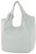 modamoda de T227 Damen Shopper Schultertasche Leder Large handmade in Italy, Farbe:Telegrau