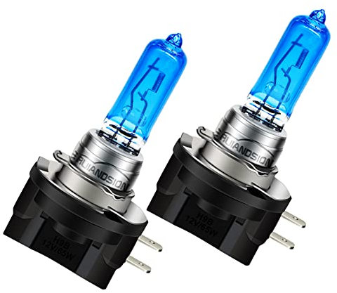 Ruiandsion H9B Halogen Scheinwerferbirnen, 12V 65W Autofahrlicht Xenon Weiß Auto Motorrad Glühbirne Scheinwerfer, Packung mit 2