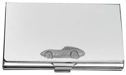 Toyo 2000 GT refN - Porta biglietti da visita in acciaio inox effetto peltro, per auto