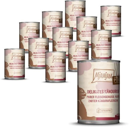 MjAMjAM - Purer Fleischgenuss - delikates Känguru pur 12 x 400 g