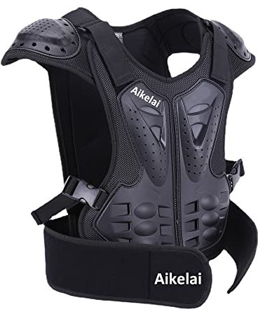 Aikelai Adolescents et Enfants Armure Thoracique Protection du Corps Colonne vertébrale Protection Motocyclette Motocross Protection Équipement de Cyclisme Gilets de Course pour Enfants (M)