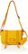usha WHITE LABEL Damen Handtasche aus Leder, Gelb
