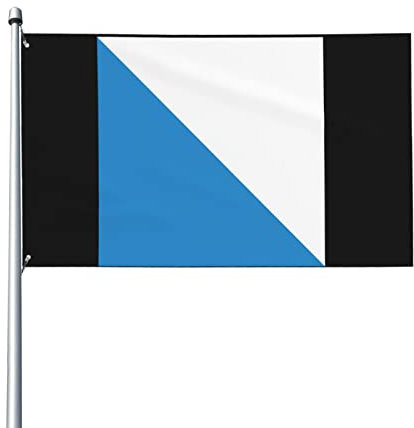 Bandiera del Canton Zurigo 3x5ft Patio Garden Flag Decorazione per interni Bandiera stampata su un lato