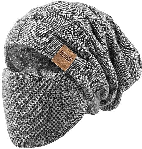REDESS Beanie Mütze für Herren und Damen Winter Warme Mützen Stricken Slouchy Thick Skull Cap
