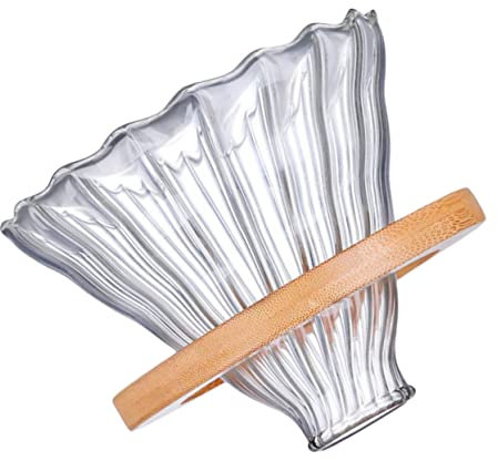 BESTonZON Kaffeekanne Aus Borosilikatglas Trichter Tropfbecher Sieb Für Küchenutensilien Vielseitig Verwendbar Leicht Zu Reinigen