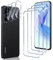 Wonsoso Compatible avec Honor 90 Lite 5G Verre trempé, 3 Pièces 9H Dureté Protection Écran et 3 Pièces Caméra Arrière Protecteur, Ultra HD Sans Bulles, Anti-rayure Film Protection D'écran
