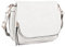 GLITZALL - Petit sac à bandoulière en cuir synthétique pour femme, sac à main à rabat porté épaule avec plusieurs poches, blanc