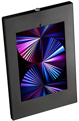 Allcam IPA2620EN Anti-theft Steel Security Enclosure Wall Mount Wallet compatible with 10.2 - 11 iPad/iPad Air in Black