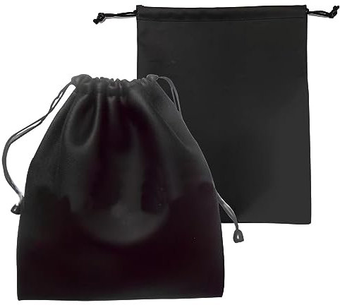 PU Leather Headphone Storage Bag, Waterproof Headphone Protection Pouch with Drawstring for Carrying Storing(size:2 pcs)