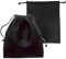 PU Leather Headphone Storage Bag, Waterproof Headphone Protection Pouch with Drawstring for Carrying Storing(size:2 pcs)