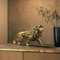 Cutfouwe Löwe Statue Harz Löwen Figur Löwe Skulptur Dekoration-Abstrakte Tierfigur Schreibtisch,Feng Shui, Ornament Für Zuhause, Büro, Dekoration, Geschenk,Löwe skulptur