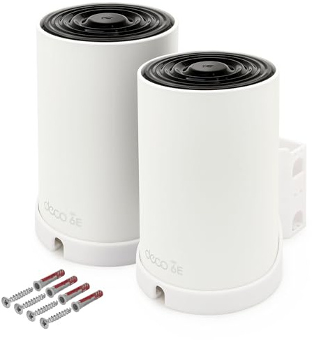 2X Wandhalterung passend für TP-Link Deco XE75 AXE5400 Mesh WLAN Router Halter