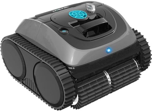 WYBOT Aspirateur de piscine robotique C1 pour piscines creusées, 150 min de fonctionnement sans fil jusqu'à 1 614 m², nettoyage des murs et des conduites d'eau, navigation intelligente 4 en 1, support