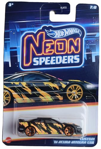 Mattel Hot Wheels Custom '01 Acura Integra GSR, Neon Speeders 7/8