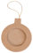 Décopatch NO050Cpack - Packung 10 Rahmen - Weihnachtskugel aus Pappmaché, zum Verzieren, 0,5x8x9,5 cm, rund, zum Aufhängen, Kraftbraun, 1 Pack