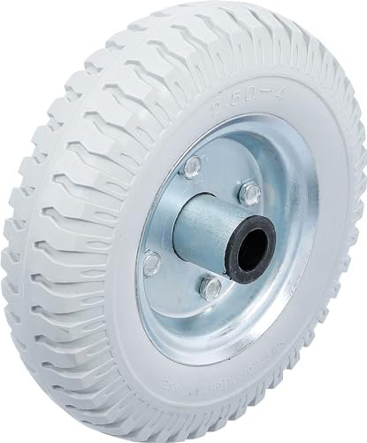 BGS Diy 80670 | Rad für Sackkarren / Bollerwagen | PU, grau | 220 mm | Vollgummi, pannensicher