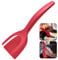 Espátula de Silicona,Utensilios de Cocina de Silicona,Espátula resistente al calor,Juego de espátulas silicona resistente al calor,Espátula antiadherente,Herramienta hornear espátula (rojo 1)