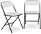 Raburg Klappstuhl 2er-Set, Campingstuhl, Gartenstuhl, Gästestuhl-Set zum Klappen, Indoor & Outdoor, Belastbarkeit 110 kg, Metallgestell, Kunststoff, Jonas, Weiß/Schwarz
