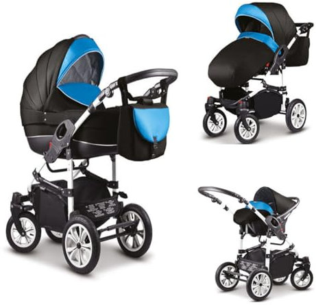 Kinderwagen-Set Craft 4 in 1 inkl. Sportsitz, Autositz und Zubehör - 16 Teile - in 18 Farben