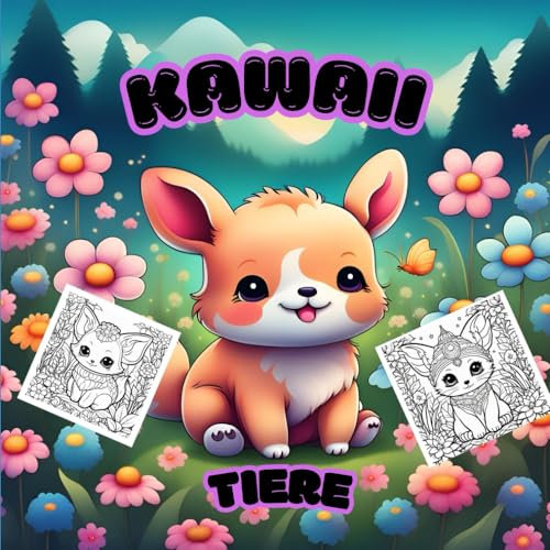 Kawaii Tierkinder - Ausmalbuch für kleine Creative Künstler (Kawaii Tiere, Band 3)