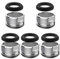 2 Pieces Brass Tap Spout Aerator with Gasket - 24MM Male Threaded Aerator Insert (5 Packs)