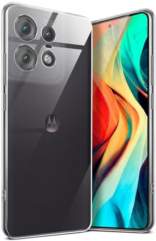 moex Aero Case pour Motorola Edge 50 Pro Coque Silicone Ultra Fine Transparente, Étui Souple Clair Mince Antichoc, Housse Gel Flexible, Backcover Résistant Soft Touch Discret, incolore transparent