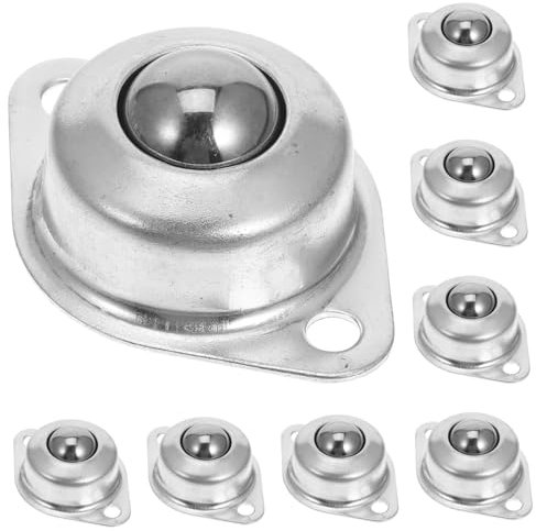 BUGUUYO 8stücke Teiliges Metall-rollenlager Mit Kugelumlauf Für Geräuscharme Robuste Möbel Bürostuhl-transportrollen Montierbare Rollenkugellager Für Schrank Werkzeug Transportbox