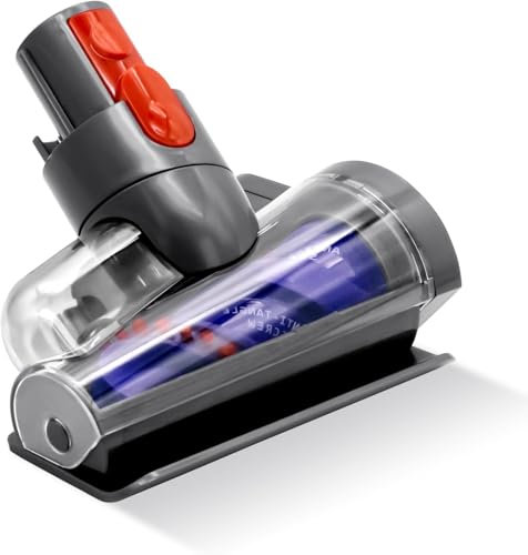 Mini Remplacer Brosser Tête pour Dyson V7 V8 V10 V11 V15 SV10 SV11 SV12 SV14 Aspirateur à Vide Petite Nettoyage de la Tête pour Matelas et Décoration Intérieure Anti-Enchevêtrement