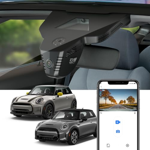 Fitcamx Dashcam 4K Geeignet für Mini Cooper, Cooper S, Hatchback, Electric EV 2025-2027 (HD2-2278), OEM Dash Camera Auto 2160P UHD Video WiFi, G-Sensor, Loop-Aufnahme, Plug & Play, WDR, 64GB Karte