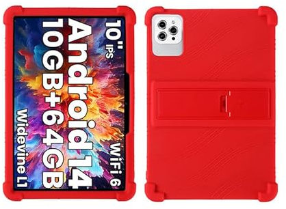 MOOPW Custodie per KADYBE D115 10.1 Pollice Tablet Android 13 Morbido Silicone Antiurto Supporti Guscio di gomma Amico dei bambini Protettivo Custodie morbide