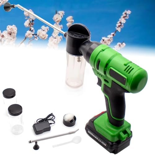 XGHDPBM Electric Pollinator, Fruit Tree Pollination Tool with Rotation Nozzle, Fruit Tree Pollinator Sprayer, Pollen Point Flower Spray Pollination for Peach Pear Kiwi Fruit Tree Big Cherry Pitaya
