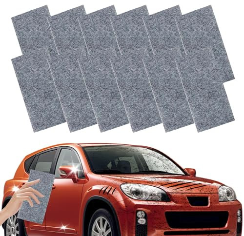 LUMOOM 12 Stück Nano Sparkle Tuch, Kratzer Entferner Auto, Für Reparatur von Leichten Kratzern, Polishing Cleaner, Auto Kratzer Entferner, Original, Waschbar
