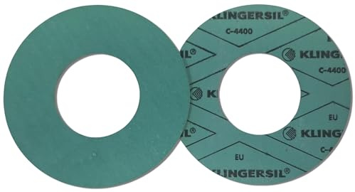 diconfa Klingersil C-4400 Flanschdichtung DIN 2690 - DN15 bis DN500-1 bis 100 Stück - AUSWAHL: DN15 PN10-40 (50 x 22 x 2 mm), 2mm stark 4 Stück - DIN-Dichtung Dichtungsring Dicht-ring