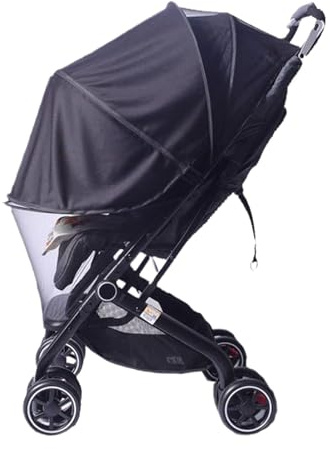GkgWuxf Sonnenschutz für Kinderwagen, LSF 50+, Sonnenschutz für Kinderwagen, atmungsaktiv, Zwei-Wege-Reißverschluss, Autositz-Überdachung für Parkspaziergänge und Reisen